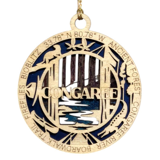 3.5" Congaree National Park Ornament / Car Charm - USA Made