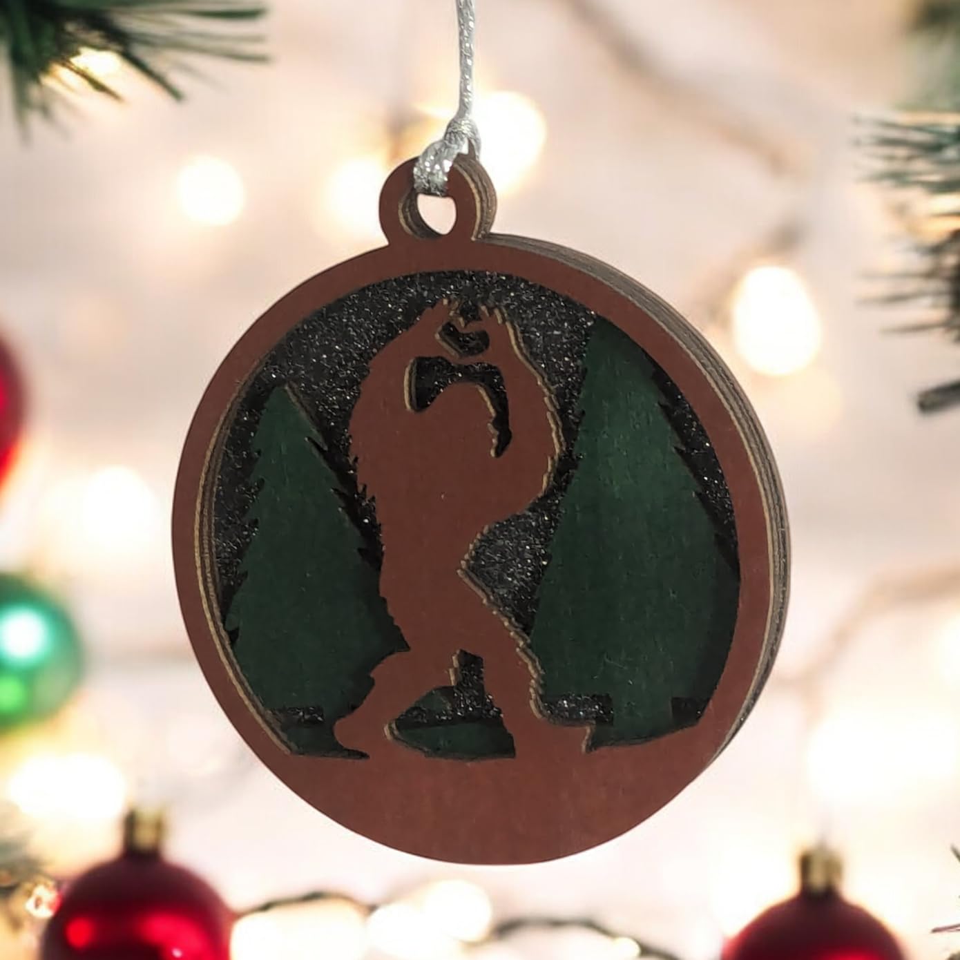 3" Bigfoot Ornament - Heart Hands