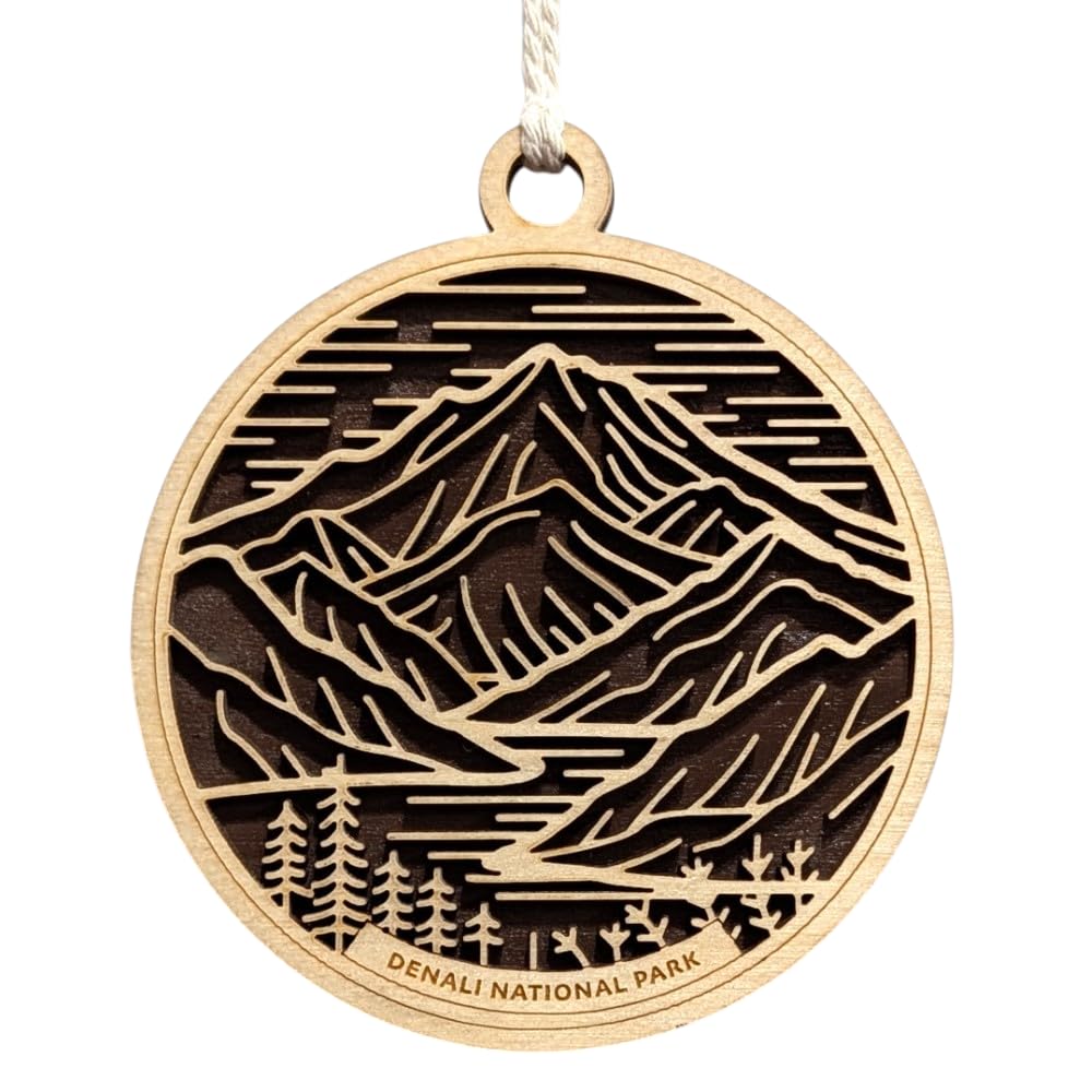 Denali National Park 3.5" Wooden Ornament