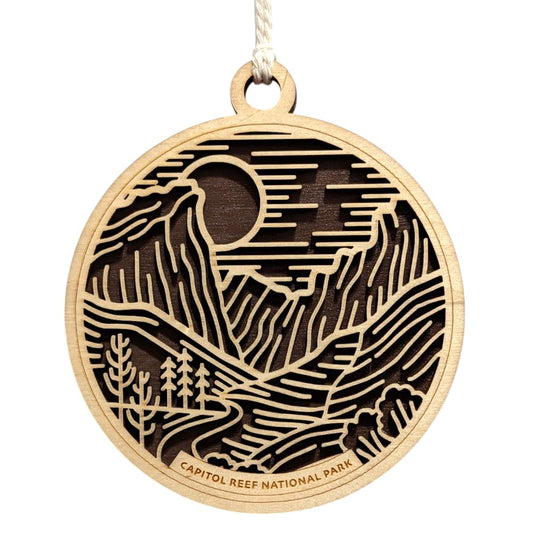 Capitol Reef National Park 3.5" Wooden Ornament