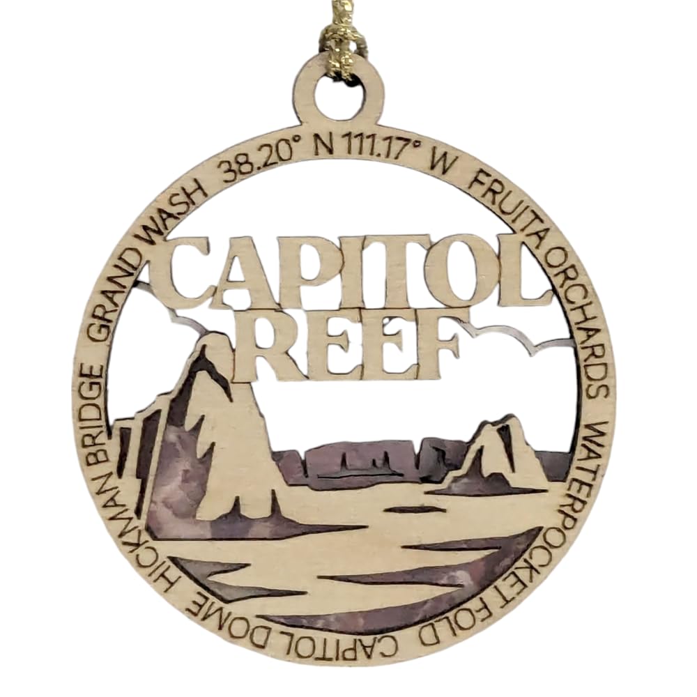3" Capitol Reef National Park Ornament / Car Charm - USA Made