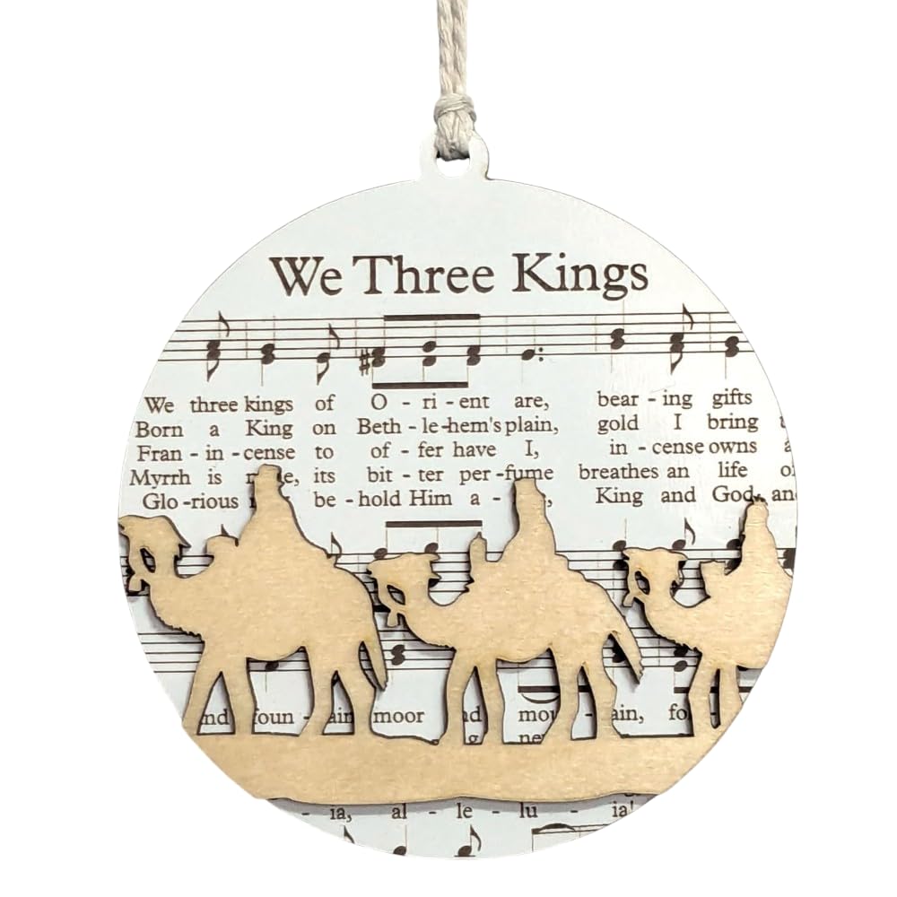 3.5" We Three Kings Camel Christmas Ornament - USA Made