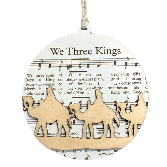 3.5" We Three Kings Camel Christmas Ornament - USA Made