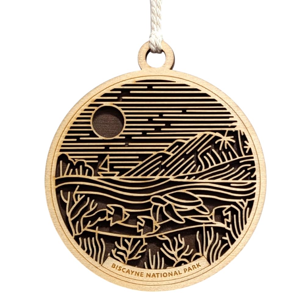Biscayne National Park 3.5" Wooden Ornament