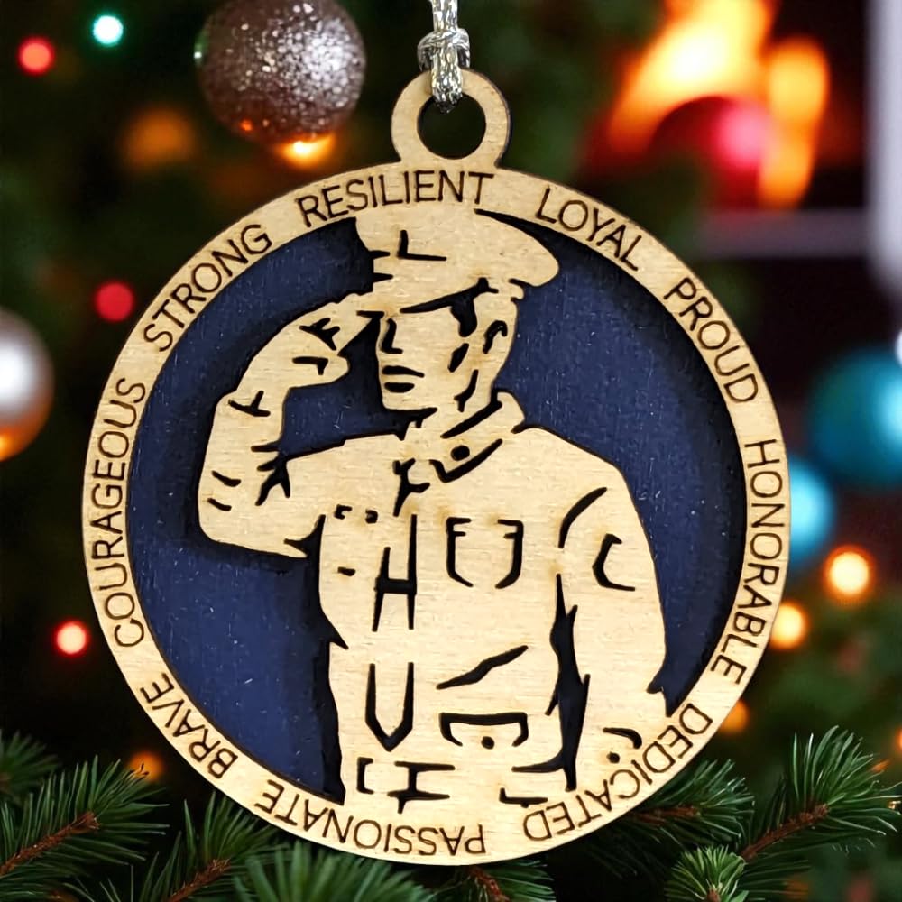 3" Coast Guard Male Sailor Ornament, Formal Uniform