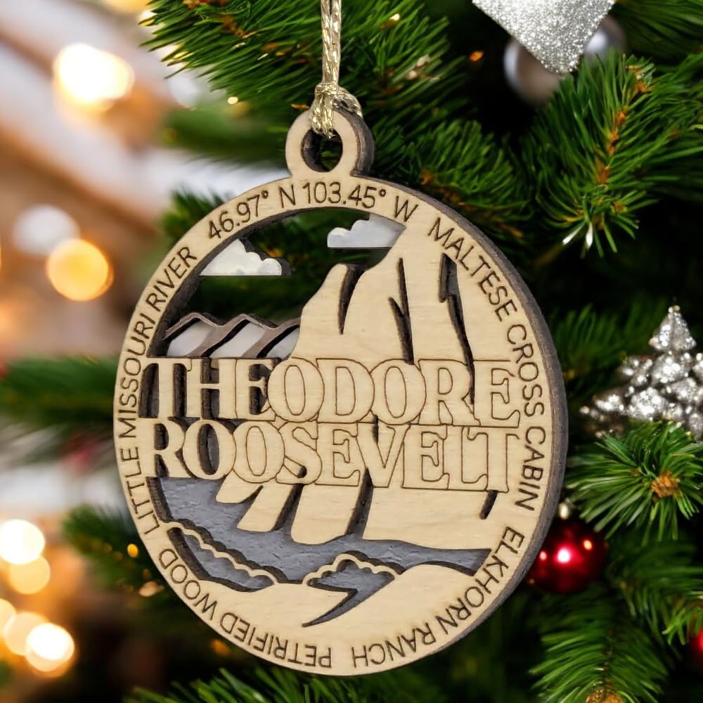 3" Theodore Roosevelt Ornament / Car Charm - USA Made