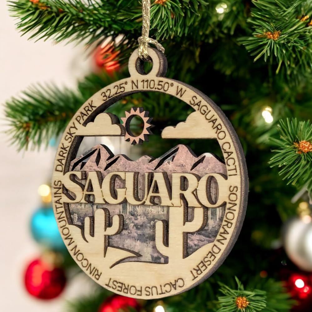 3" Saguaro National Park Ornament / Car Charm - USA Made