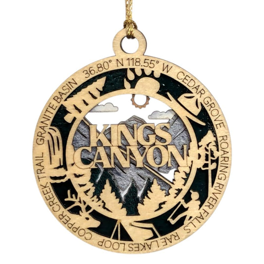 3.5" Kings Canyon National Park Ornament / Car Charm - USA Made