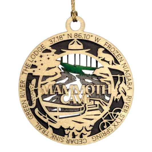 3.5" Mammoth Cave National Park Ornament / Car Charm - USA Made