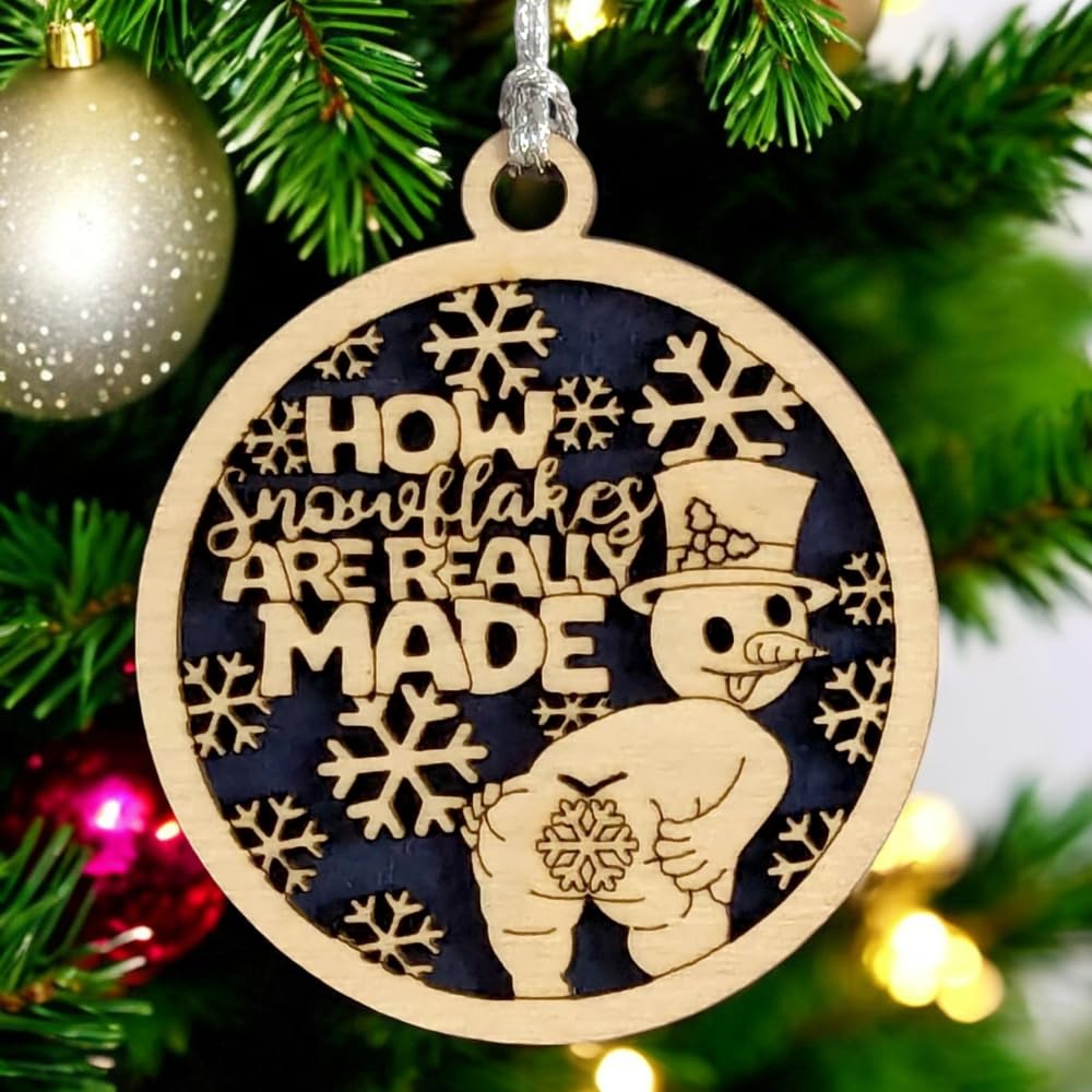 3" "How Snowflakes Are Really Made" Ornament