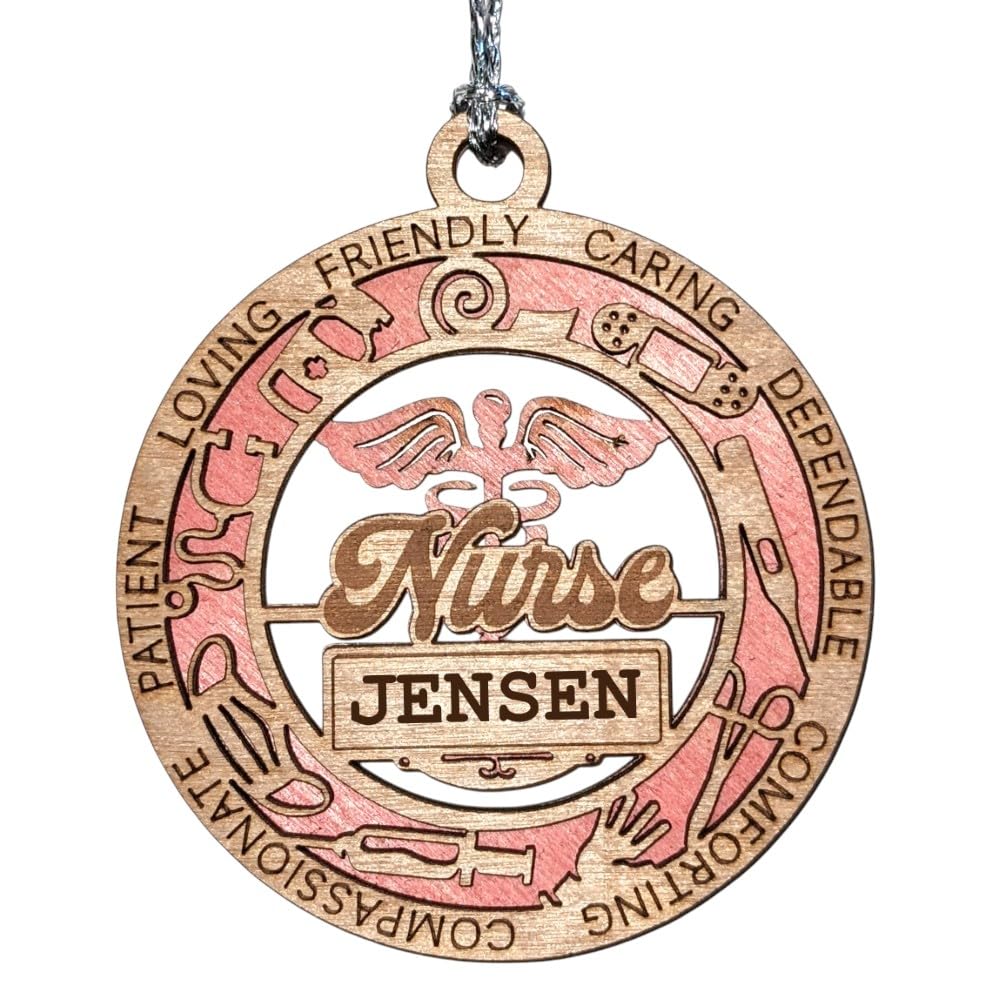 3" Personalized Nurse Ornament