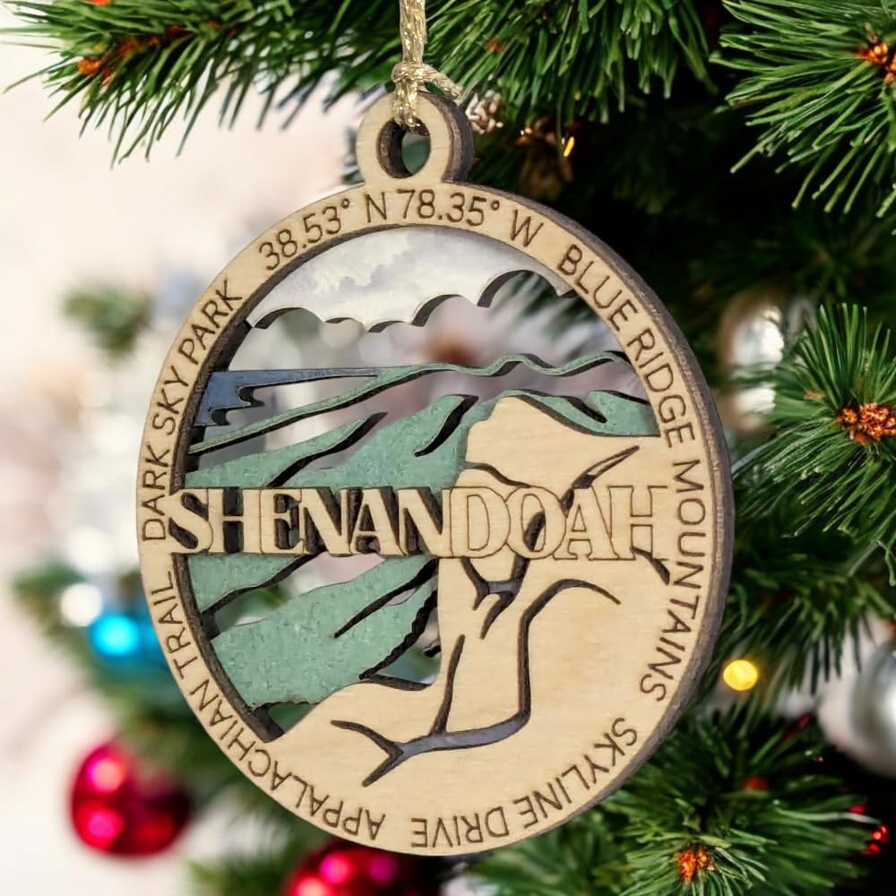 3" Shenandoah National Park Ornament / Car Charm - USA Made