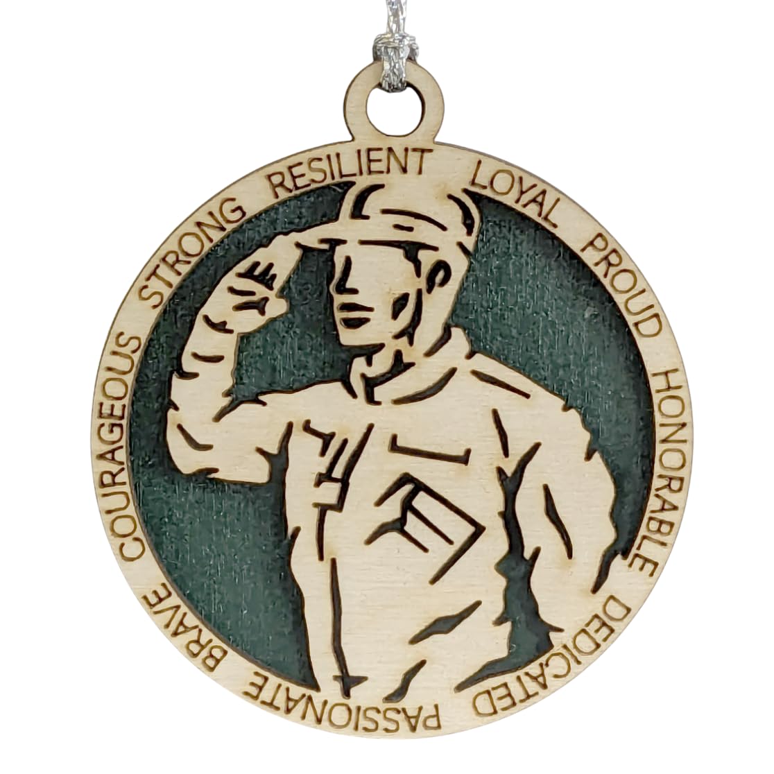 3" Male Army Soldier Dress Ornament
