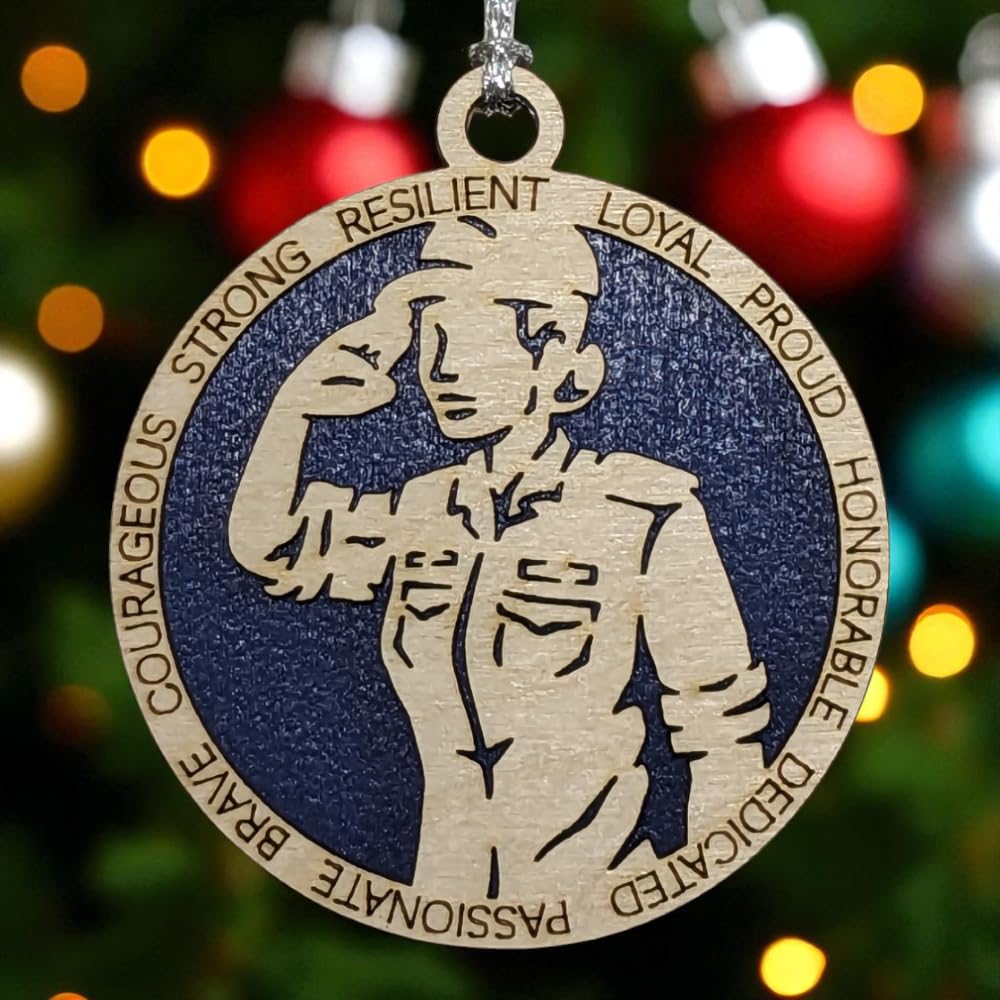 3" Coast Guard Female Sailor Ornament, Field Uniform