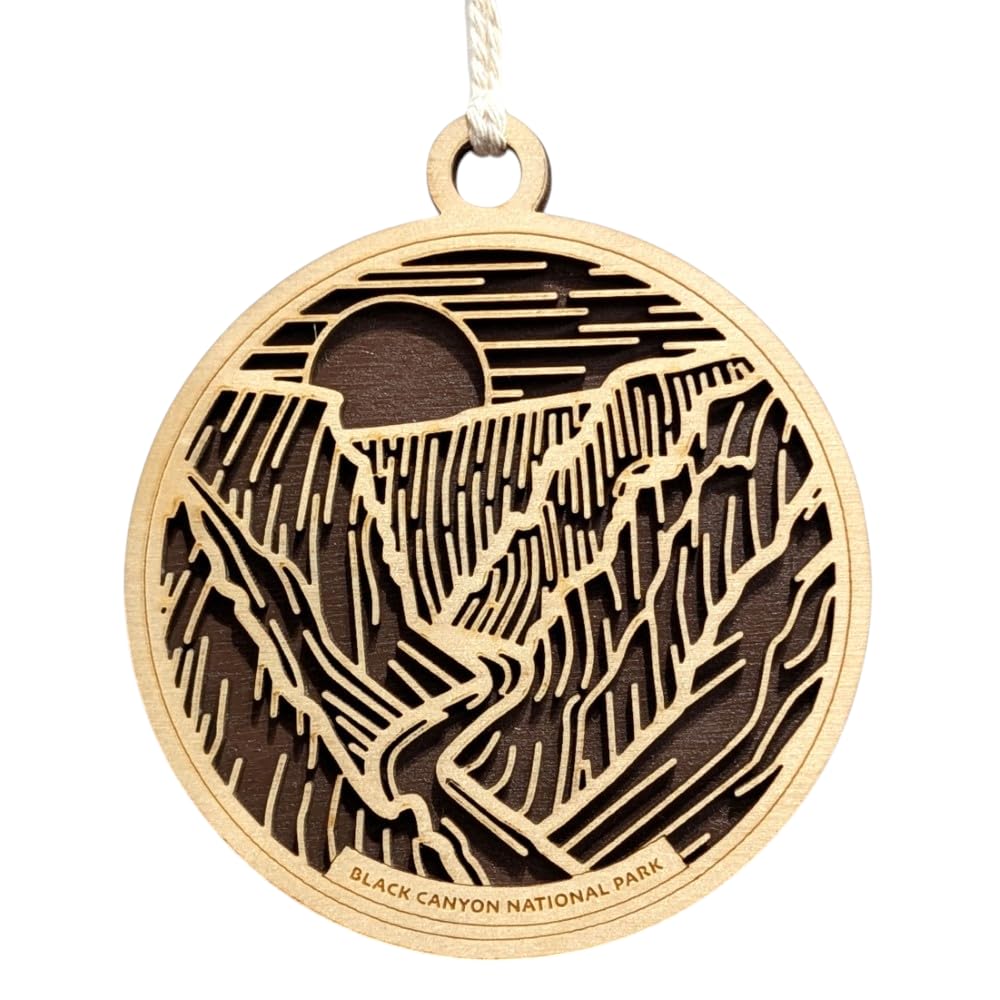 Black Canyon of the Gunnison 3.5" Wooden Ornament