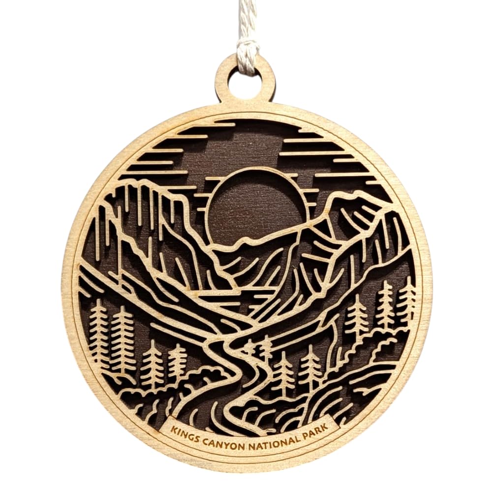 Kings Canyon National Park 3.5" Wooden Ornament