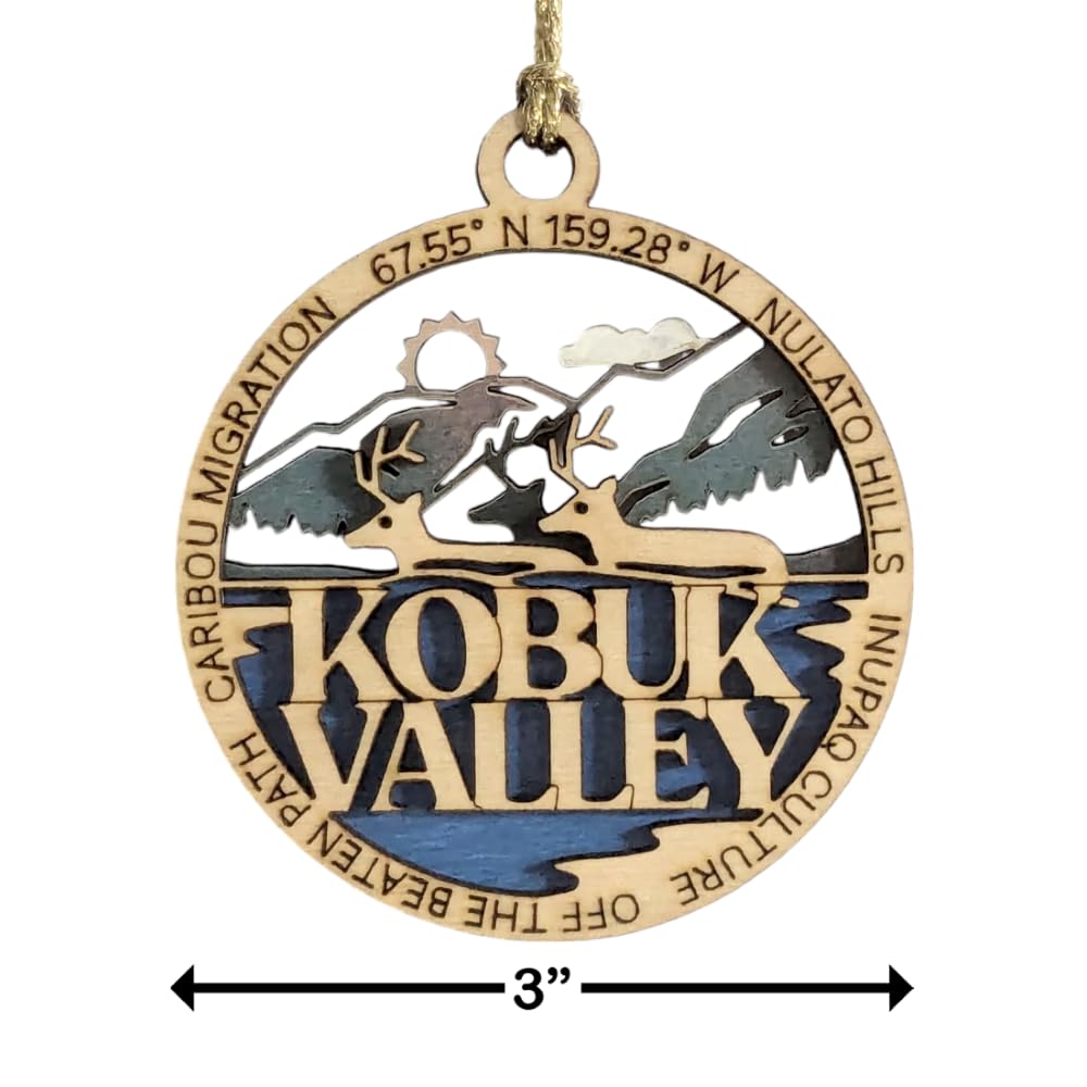 3" Kobuk Valley National Park Ornament / Car Charm - USA Made