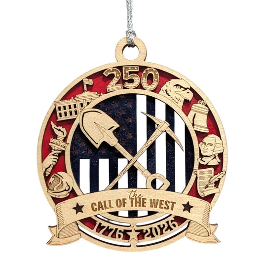 3.5" Call of the West Pioneer 250th Ornament