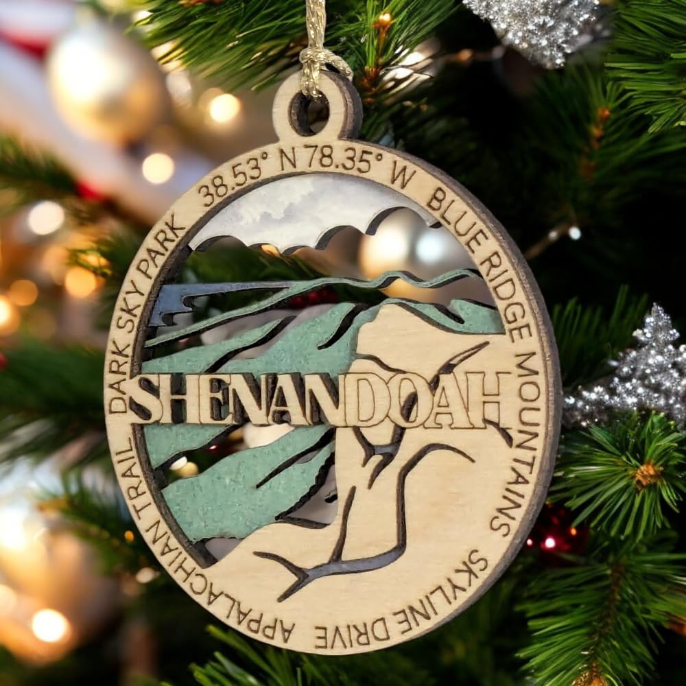 3" Shenandoah National Park Ornament / Car Charm - USA Made