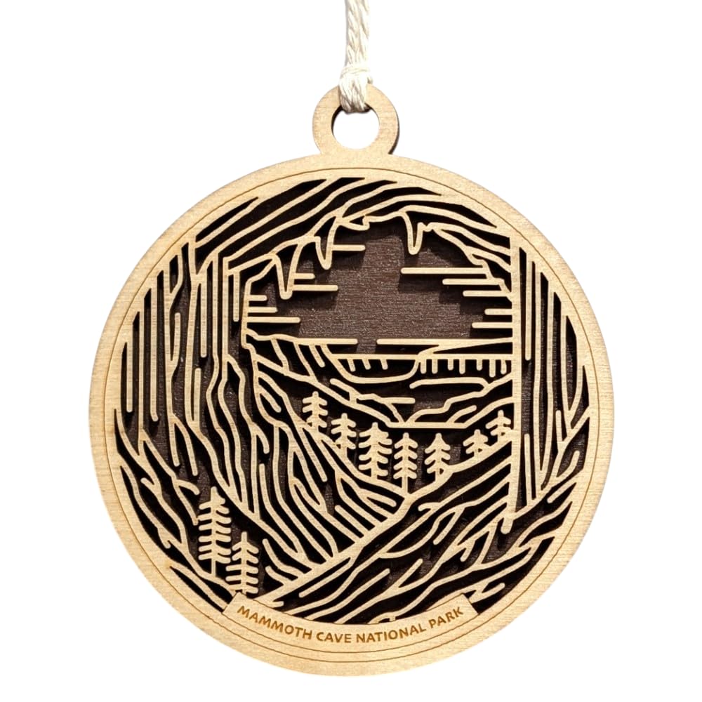 Mammoth Cave National Park 3.5" Wooden Ornament