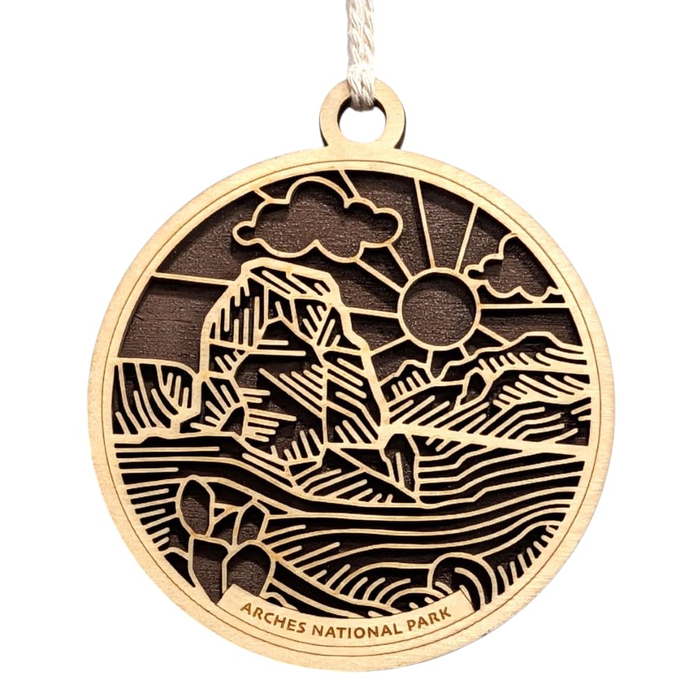 Arches National Park 3.5" Wooden Ornament