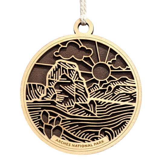 Arches National Park 3.5" Wooden Ornament