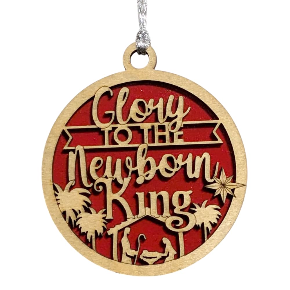 3" Glory to the Newborn King Ornament