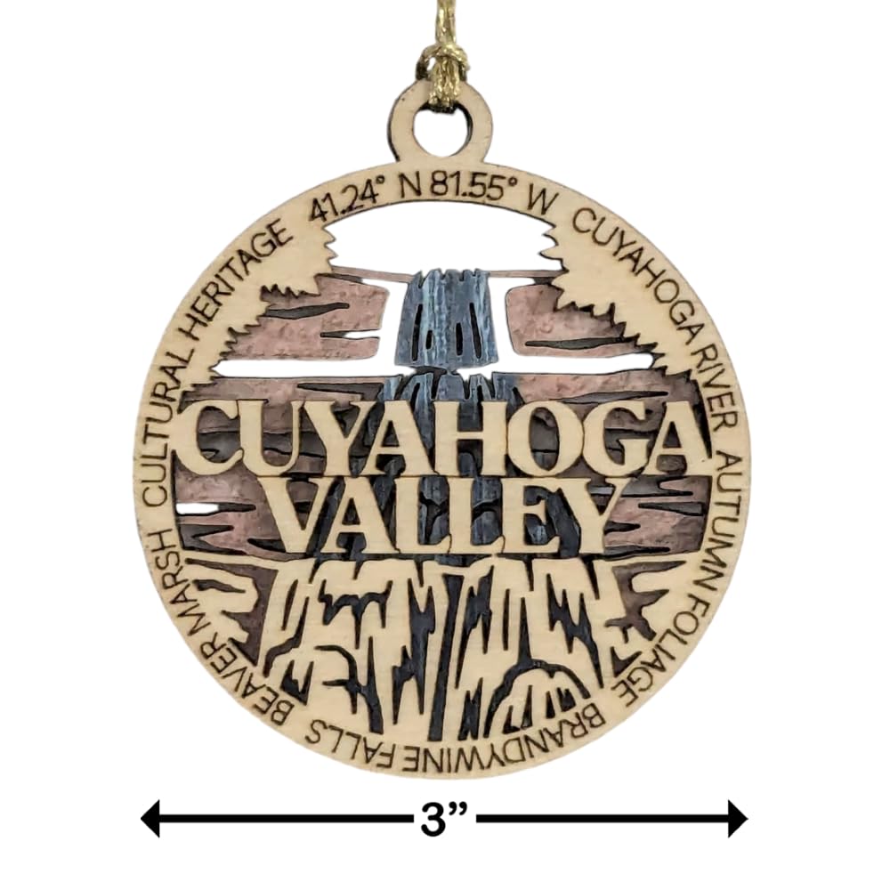 3" Cuyahoga Valley Ornament / Car Charm - USA Made