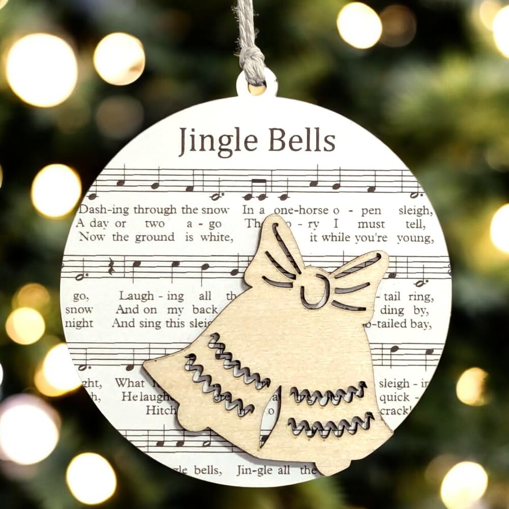 3.5" Jingle Bells Sleigh Bell Christmas Ornament - USA Made