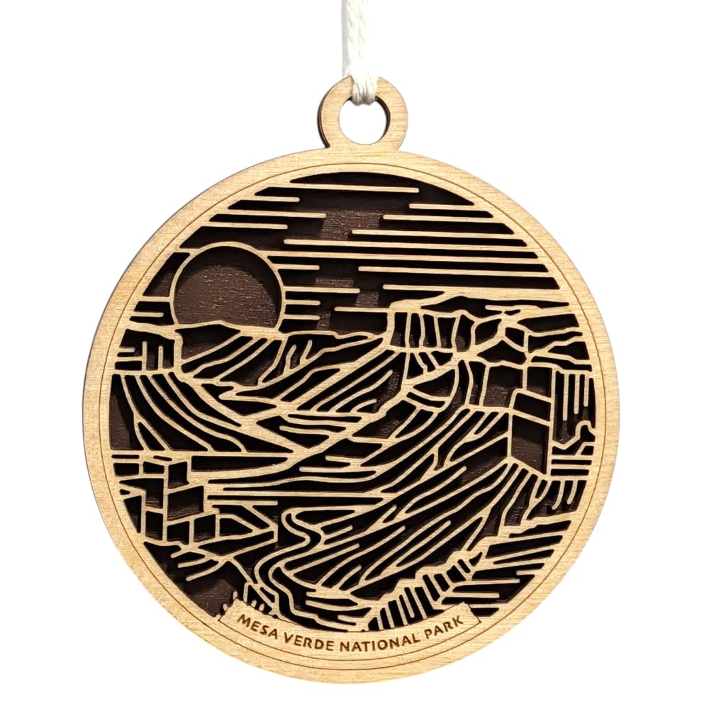 Mesa Verde National Park 3.5" Wooden Ornament