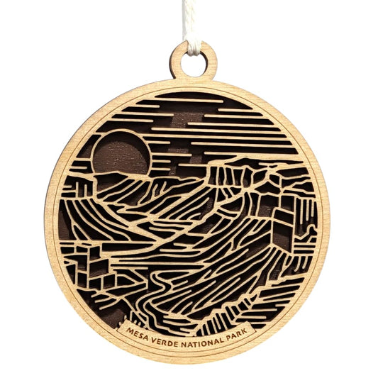 Mesa Verde National Park 3.5" Wooden Ornament
