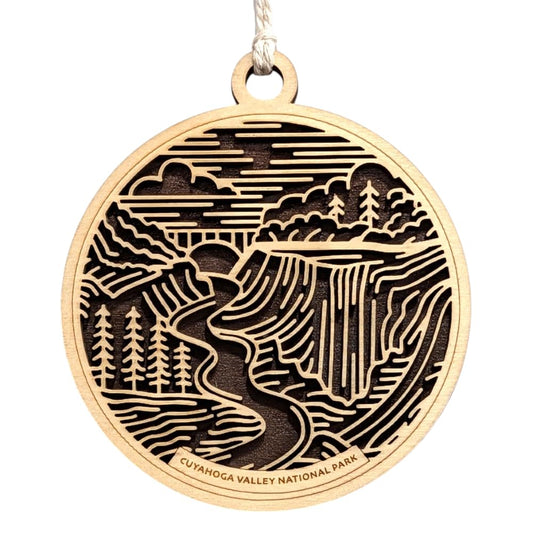 Cuyahoga Valley National Park 3.5" Wooden Ornament