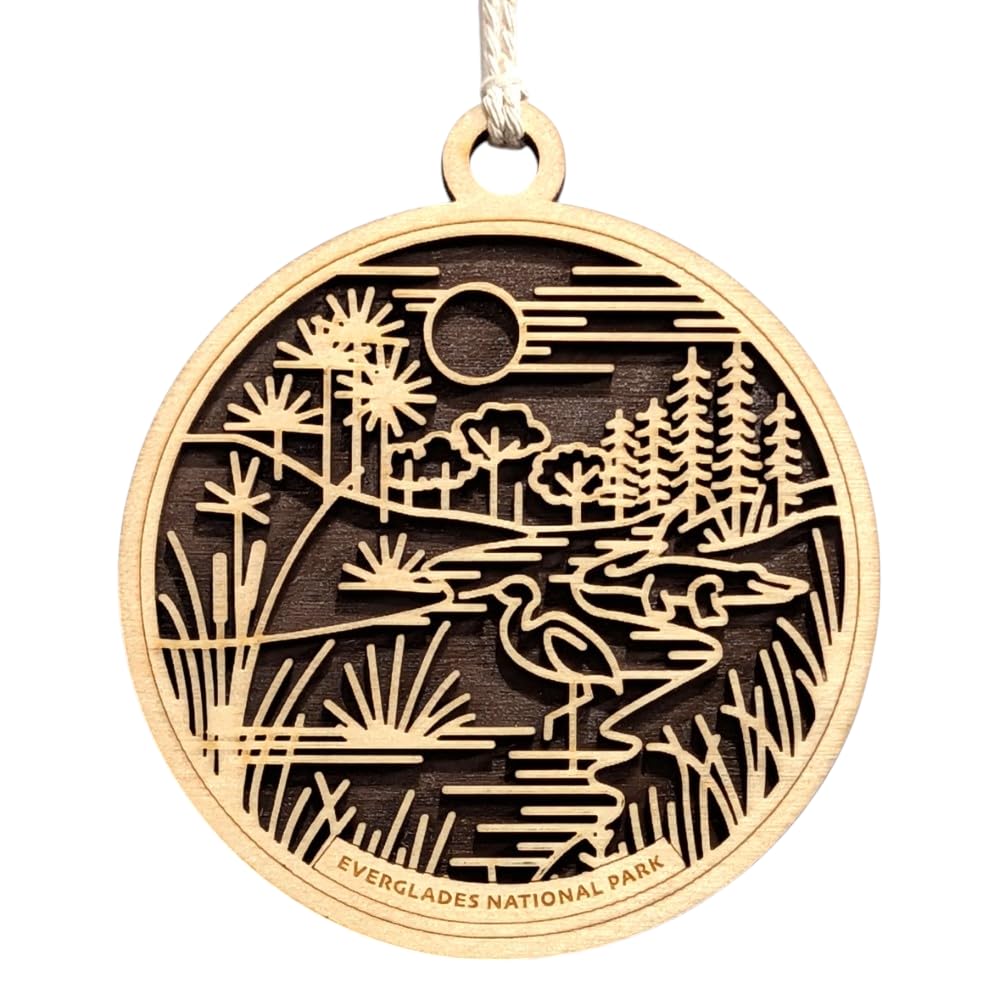 Everglades National Park 3.5" Wooden Ornament
