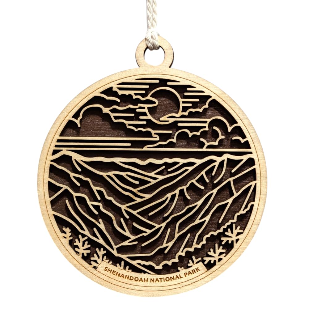 Shenandoah National Park 3.5" Wood Christmas Ornament