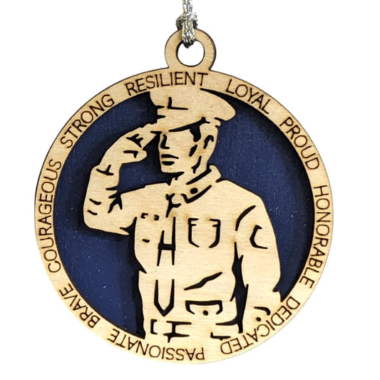 3" Coast Guard Male Sailor Ornament, Formal Uniform