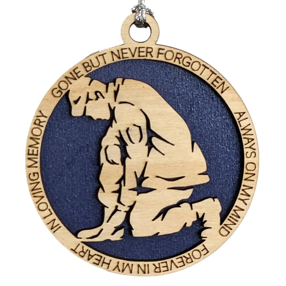 3" Navy Memorial Ornament, Kneeling Soldier