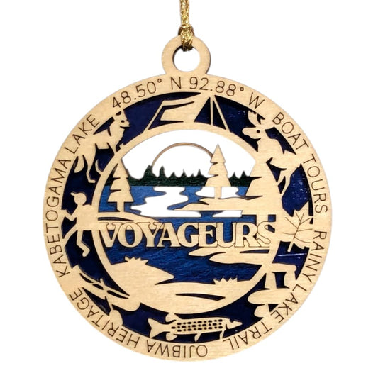 3.5" Voyageurs National Park Ornament / Car Charm - USA Made