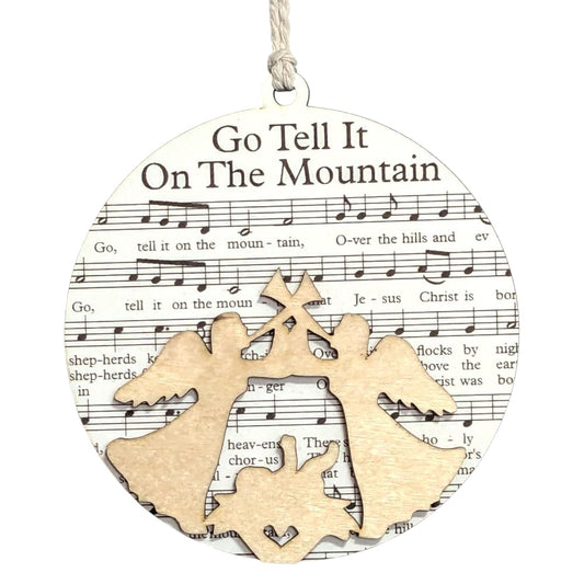 3.5" Go Tell It on the Mountain Angels Ornament - USA Made