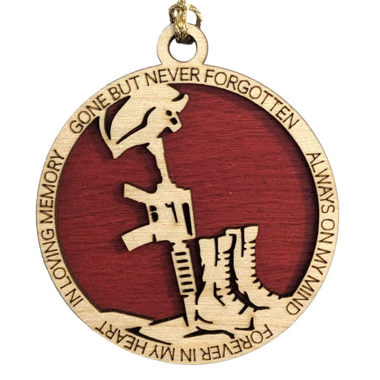 3" Marines Inspired Memorial Ornament, Battlefield Cross