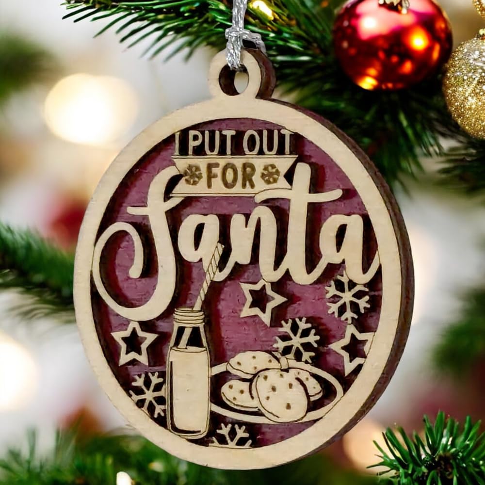 3" "I Put Out for Santa" Funny Christmas Ornament