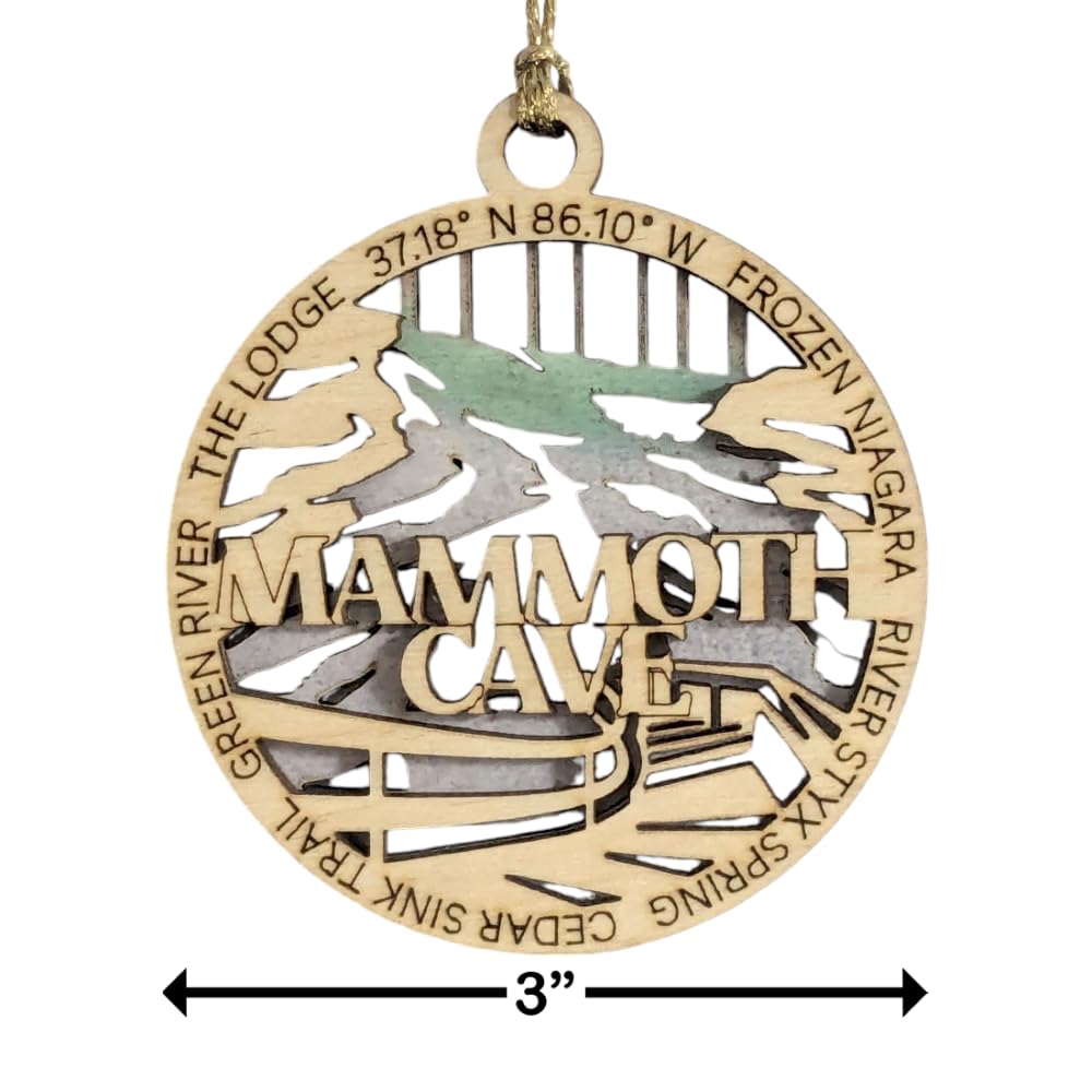 3" Mammoth Cave National Park Ornament / Car Charm - USA Made