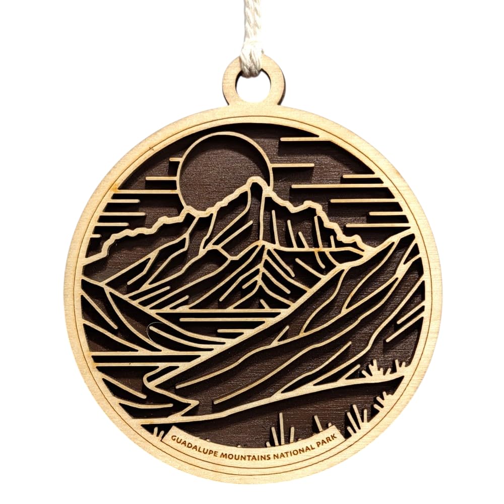 Guadalupe Mountains National Park 3.5" Wooden Ornament
