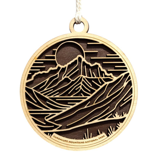 Guadalupe Mountains National Park 3.5" Wooden Ornament