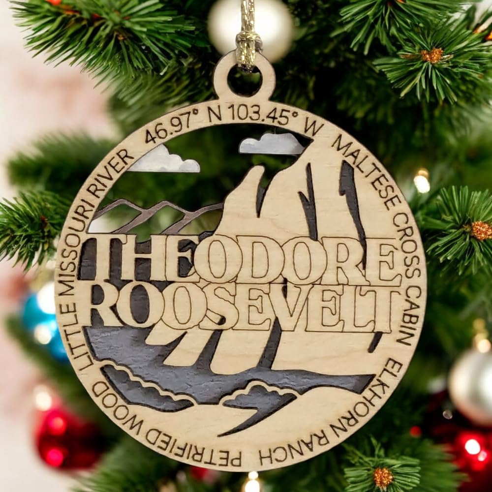 3" Theodore Roosevelt Ornament / Car Charm - USA Made