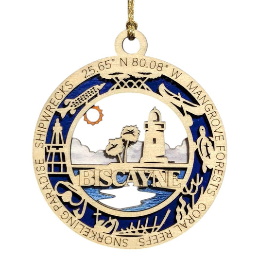 3.5" Biscayne National Park Ornament / Car Charm - USA Made