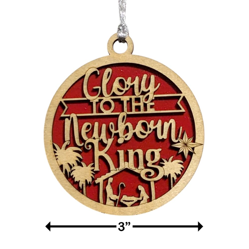 3" Glory to the Newborn King Ornament