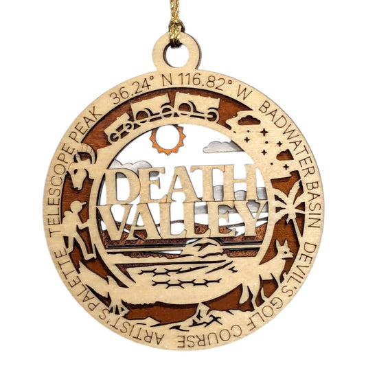 3.5" Death Valley National Park Ornament / Car Charm - USA Made