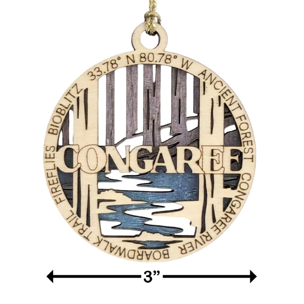 3" Congaree National Park Ornament / Car Charm - USA Made