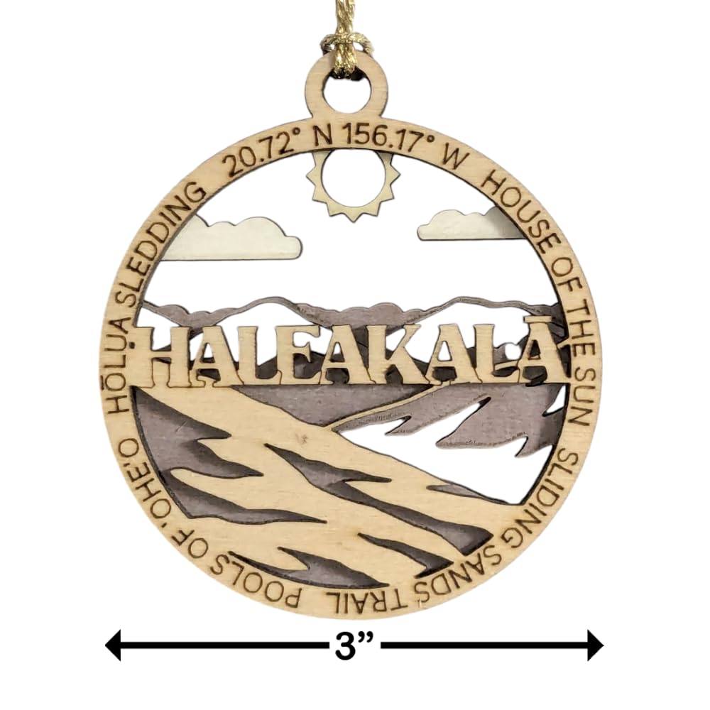 3" Haleakalā National Park Ornament / Car Charm - USA Made
