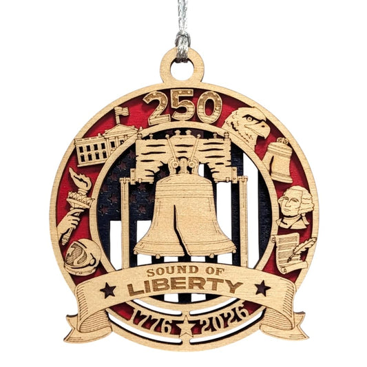 3.5" Sound of Liberty Bell Ornament